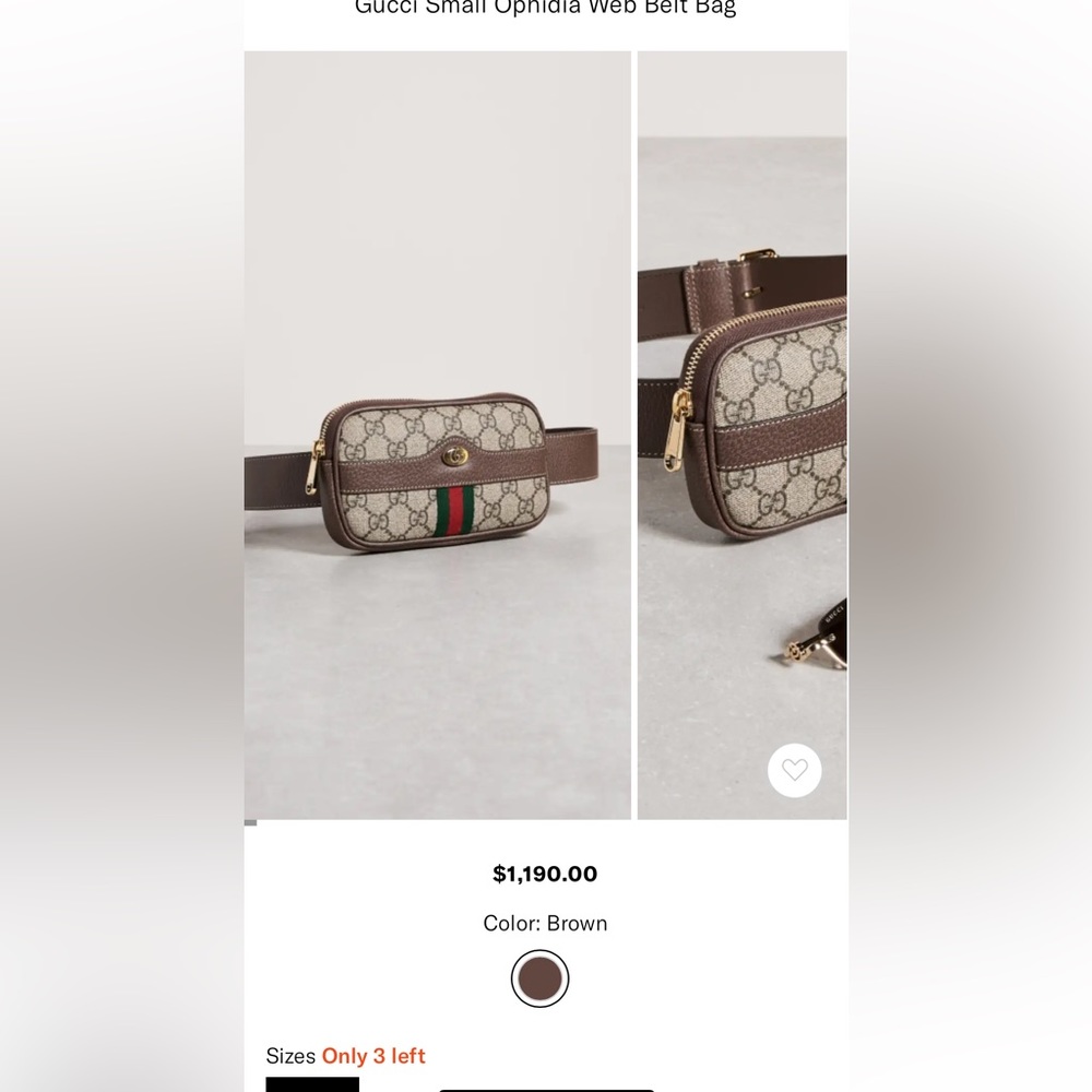Gucci bum belt bag